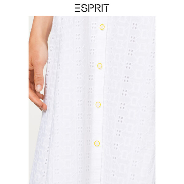 ESPRIT shirt skirt fashion cotton hollow belted dress