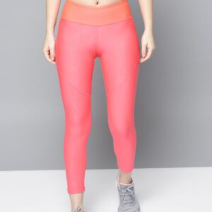 UNDER ARMOUR Women Coral Pink Vanish Printed Crop Tights