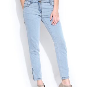 Wills Lifestyle Women Blue Skinny Fit Jeans