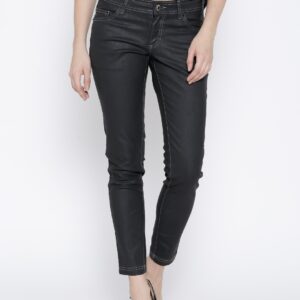 Wills Lifestyle Charocal Grey Skinny Jeans