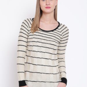 Wills Lifestyle Women Self Design Sweater