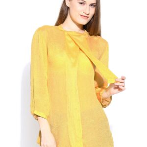 Wills Lifestyle Women Yellow Top