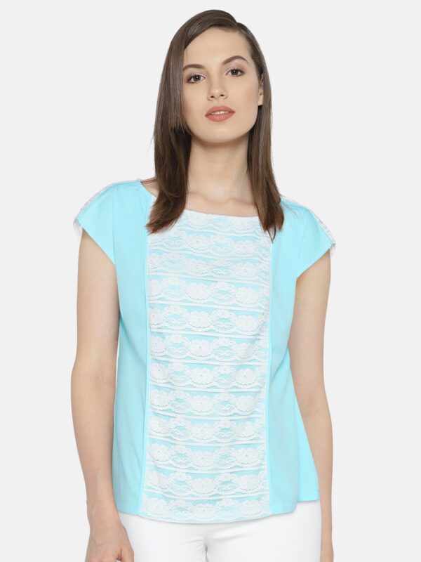 Wills Lifestyle Women Blue Top