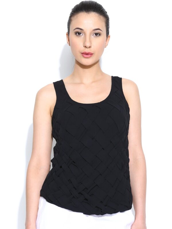 Wills Lifestyle Women Black Top