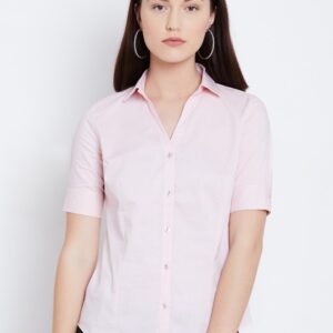 Wills Lifestyle Light Pink Formal Shirt