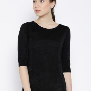 Wills Lifestyle Black Shimmer Top