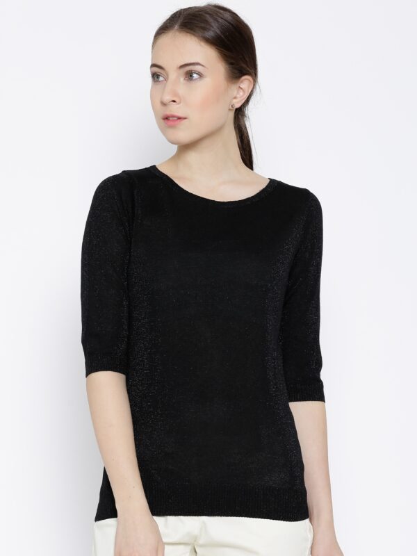 Wills Lifestyle Black Shimmer Top