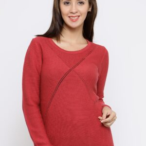 Wills Lifestyle Women  Self Design Sweater