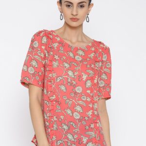 Wills Lifestyle Women Pink  Floral Print Top