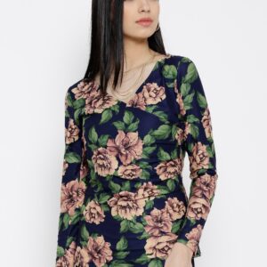 Wills Lifestyle Navy Floral Print Top