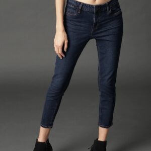 Roadster Women Skinny Fit Mid-Rise Clean Look Stretchable Cropped Jeans