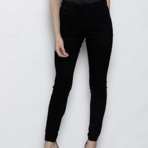 DOROTHY PERKINS Women Black Skinny Fit Mid-Rise Clean Look Stretchable Jeans