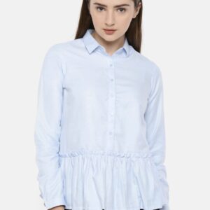 Park Avenue Woman Regular Fit Solid Formal Shirt