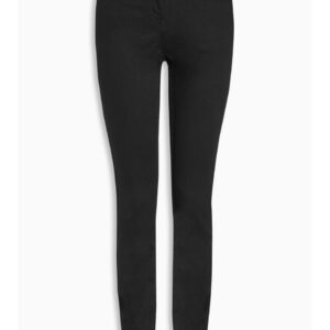 next Women Black Skinny Fit Mid-Rise Clean Look Stretchable Jeans