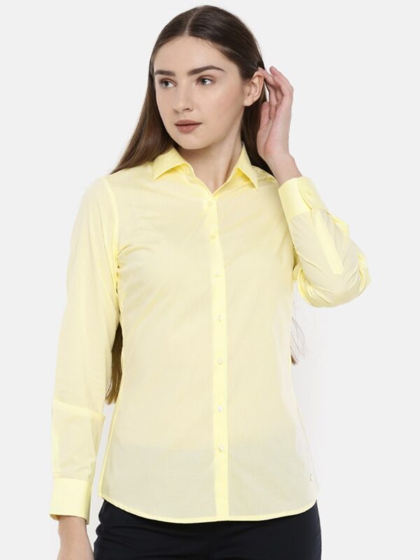 Park Avenue Woman Regular Fit Solid Casual Shirt