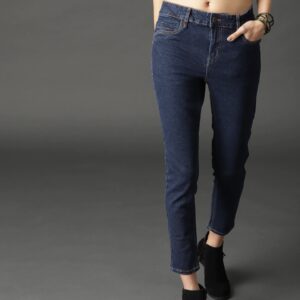 Roadster Women Skinny Fit Mid-Rise Clean Look Stretchable Cropped Jeans