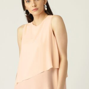 MANGO Women Layered Styled Back Top