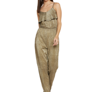 Oxolloxo Gold-Toned Shimmery Jumpsuit