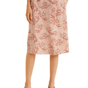 MANGO Women Pink Printed A-Line Skirt