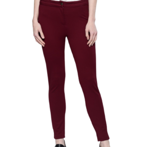 Chemistry Women Skinny Fit Solid Stretchable Trousers