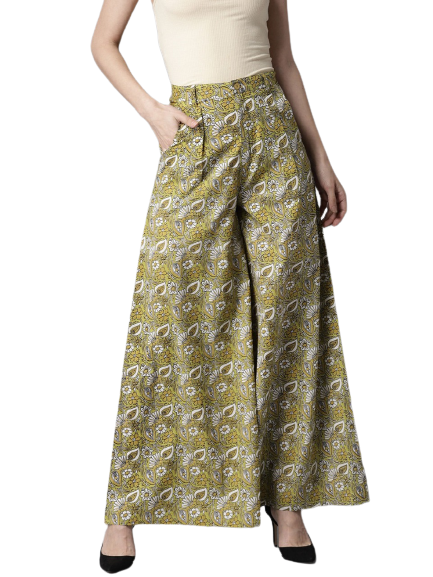 Moda Rapido Women Printed Flared Palazzos