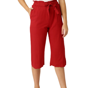 MANGO Women Regular Fit Solid Culottes