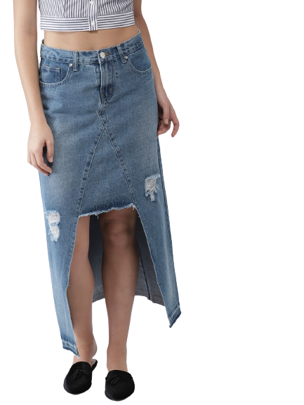 FOREVER 21 Women Denim Pure Cotton Skirt