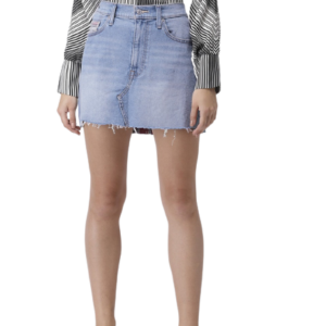 Levis Women Solid Mini Denim Skirt