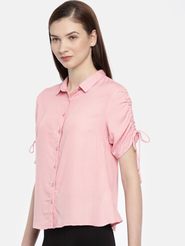 Allen Solly Woman Regular Fit Self Design Casual Shirt