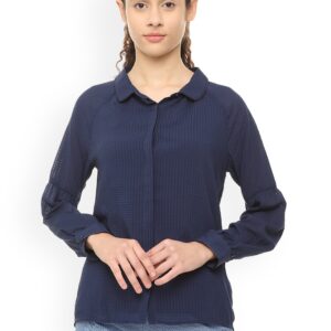 Van Heusen Woman Women  Fit Checked Casual Shirt