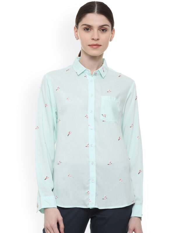 Allen Solly Woman Fit Printed Casual Shirt