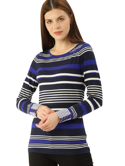 ESPRIT Women Striped T-shirt