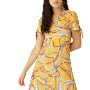 MANGO Women Printed A-Line Dress