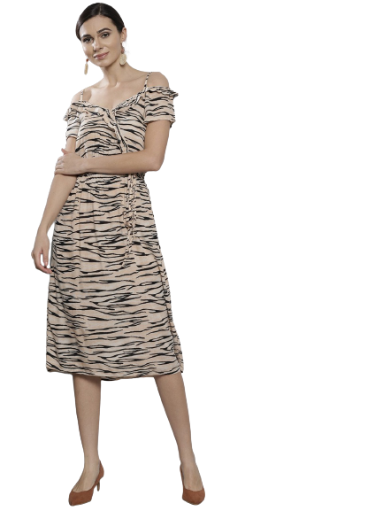 DOROTHY PERKINS Animal Print A-Line Dress