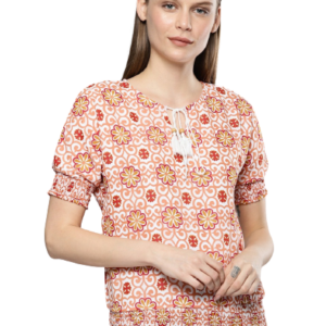 Chemistry Women Printed Blouson Top