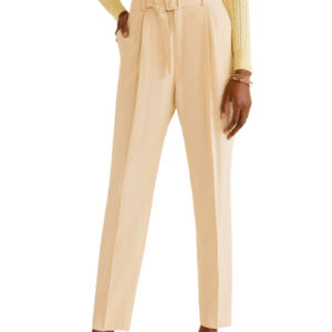 MANGO Women Regular Fit Solid Peg Trousers