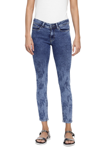 Allen Solly Woman Stretchable Cropped Jeans