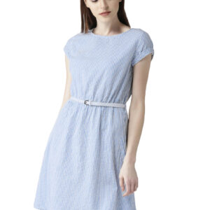 Mast & Harbour Women Striped Fit & Flare Dress