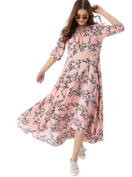 DressBerry Women Printed Maxi Dress