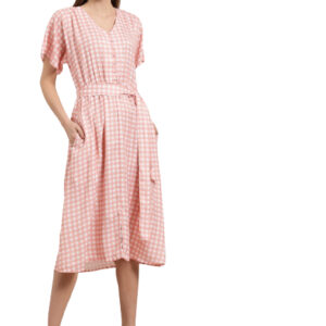 Her by Invictus Women Checked Fit & Flare Dress