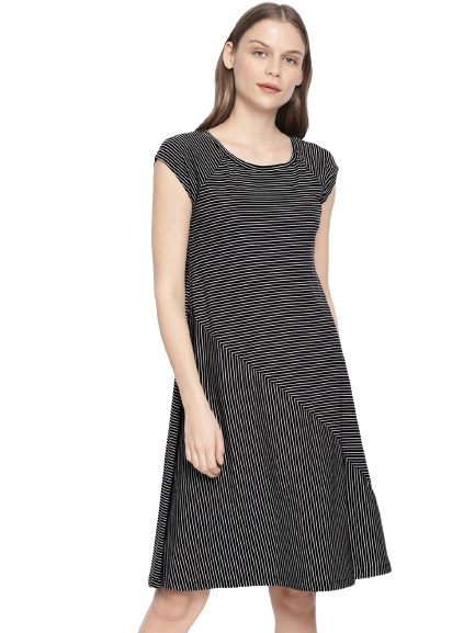 Chemistry Women Striped A-Line Dress