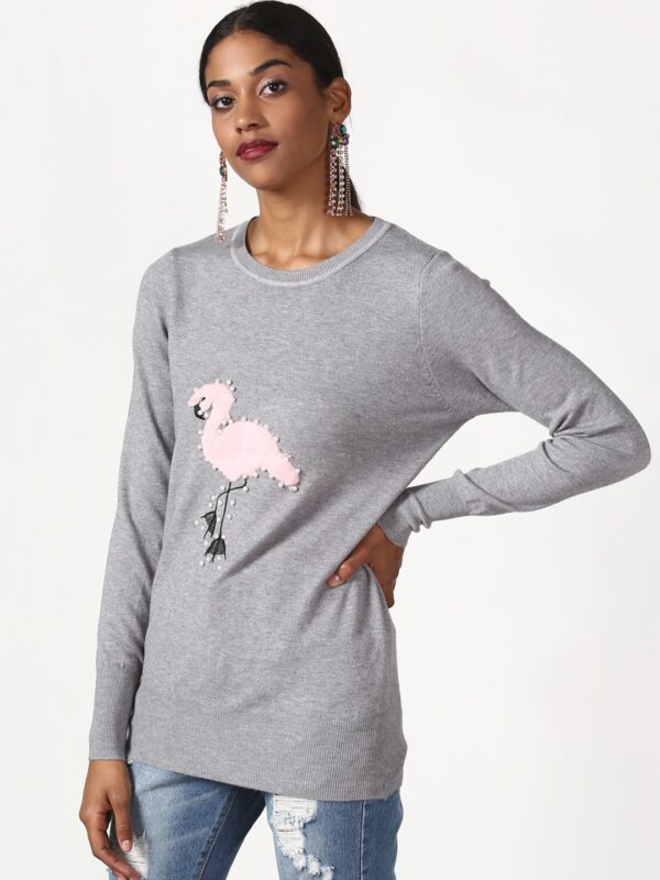 Miss Bennett Women Pullover with Embellished Detail