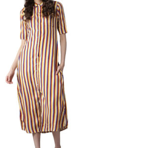 HERE&NOW Women Striped Shirt Dress