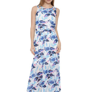 Vero Moda Leaf Print Polyester Maxi Dress