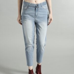 Roadster Women Regular Fit Stretchable Cropped Jeans