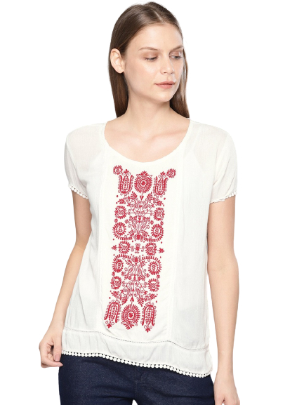 Chemistry Women Embroidered Top