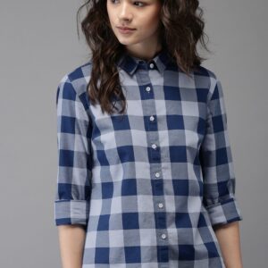 Moda Rapido Women Regular Fit Checked Casual Shirt