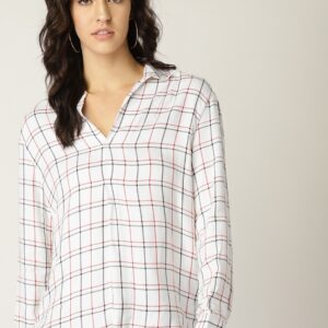 MANGO Women Checked Shirt Style Shirts