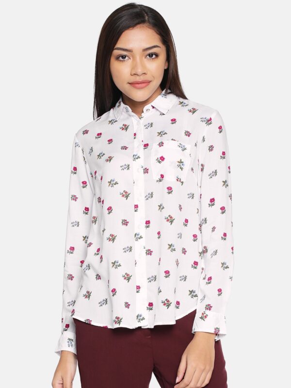 Allen Solly Woman Regular Fit Printed Casual Shirt