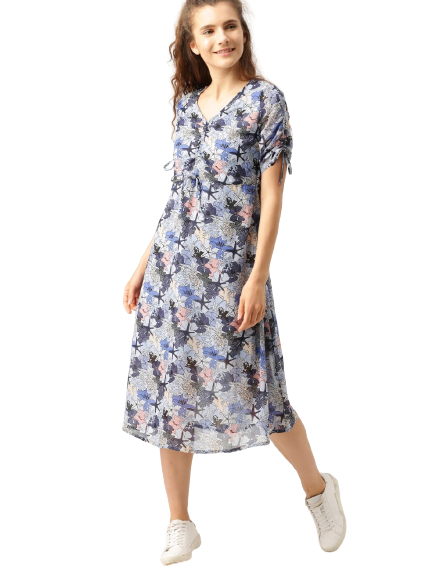 DressBerry Women Printed A-Line Dress